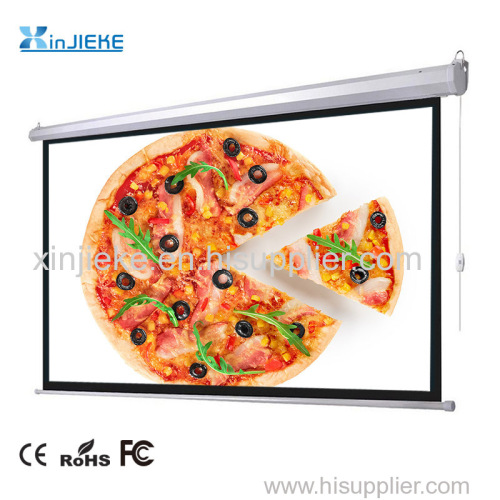 Front Projection Wired Control Style Electric Motorized Projector Screen