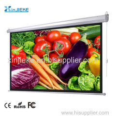 Front Projection Wired Control Style Electric Motorized Projector Screen