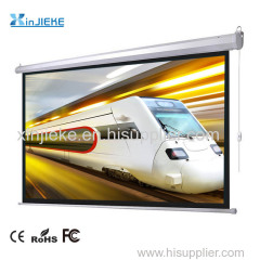 Front Projection Wired Control Style Electric Motorized Projector Screen