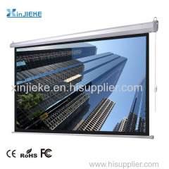 Front Projection Wired Control Style Electric Motorized Projector Screen