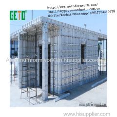 Accurate design suitable reuse aluminium wall/colum/beam panels/formwork for concrete building house/aluminium formwork