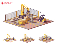 Palletizing Robot stacking robot palletizer for bags and cartons