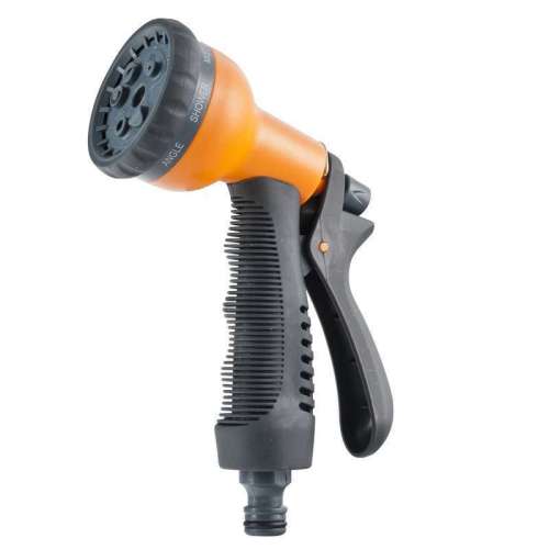 Plastic water spray nozzle with soft grip