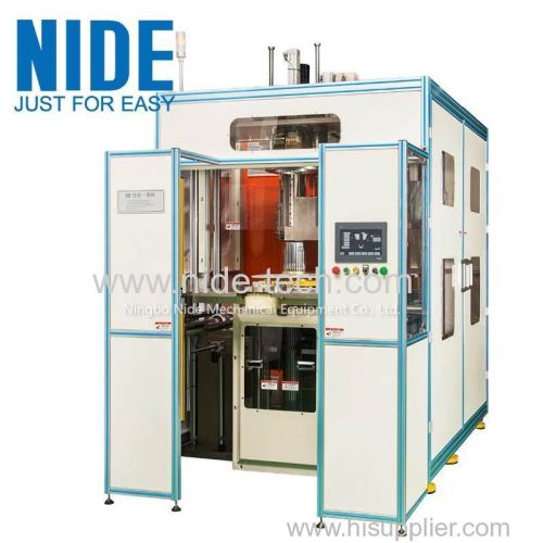 Automatic electric motor stator coil winding and insering Combined machine
