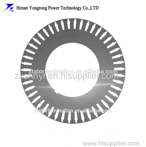 Permanent magnet motor stator lamination