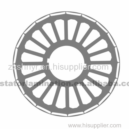 High efficiency motor rotor lamination