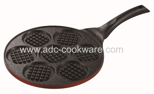 7-WAFFLE-PAN casting aluminum blini pan