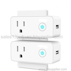 Factory price smart plug wifi socket compatible with Amazon Alexa Google Assistance