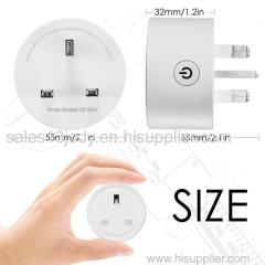 China Supplier 10A smart plug wifi remote control outlet electrical plug