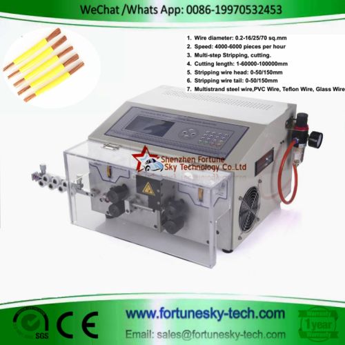 Full Or Partial Stripping Machine For Submersible 3 Core Flat Cable