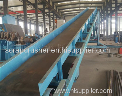 Belt Conveyor Steel Shredder Machine