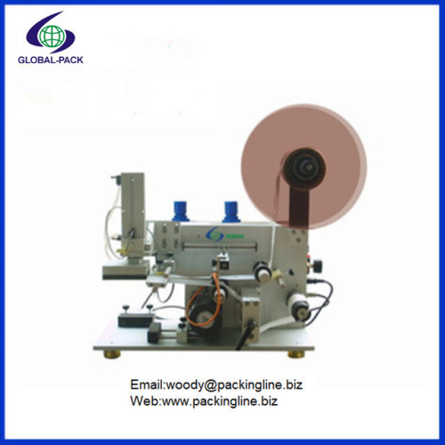 Semi automatic top labeling machine