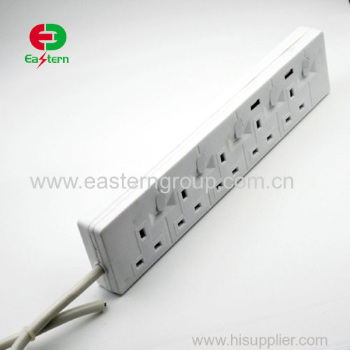 5 way power strip individual switch