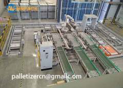 Hennopack robotic palletizing system for Corn starch-feed-cement-titanium powder-flour-rice bag palletizer