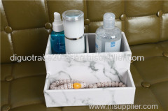 Marble PVC double layer storage box