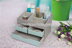 Desktop storage box with drawers