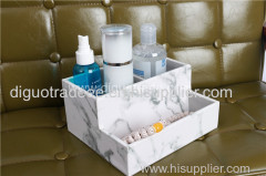 Marble PVC double layer storage box