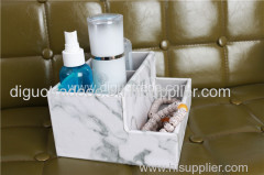 Marble PVC double layer storage box