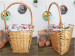 Handmade wicker picnic basket storage basket fruit basket