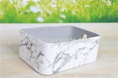 Marble colour desktop organizer storage box