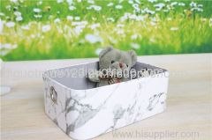 Marble colour desktop organizer storage box