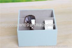 Desktop double compartment storage box