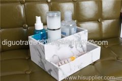 Marble PVC double layer storage box