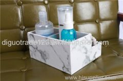 Marble PVC double layer storage box