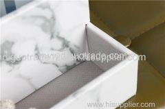 Marble PVC double layer storage box