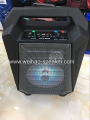 Big sound wireless speaker with bluetooth portable stereo wtih flash light and mic karaoke speakers