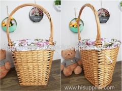 Handmade wicker picnic basket storage basket fruit basket