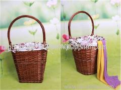 Handmade wicker picnic basket storage basket fruit basket