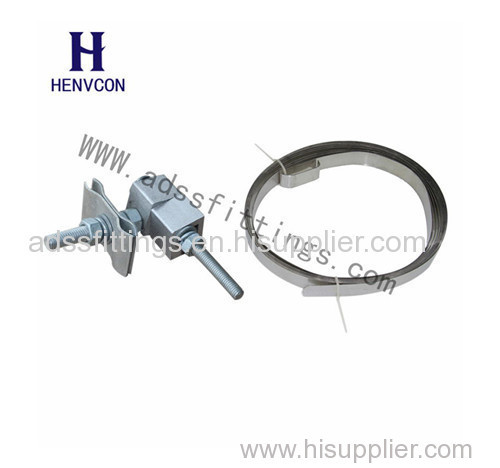 Cable Accessories Down Lead Clamp for Pole/Tower Metal Downlead Clamp ADSS Cable Fittings