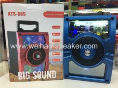 2019 new desing flash light wilress blueooth speaker big sound quality