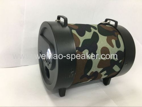 Portable outdoor portable hand-held/retractable high-power cannon with bluetooth speaker cartridge