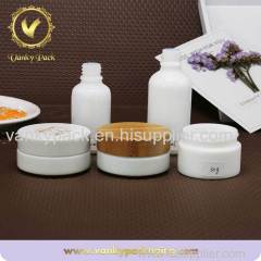 Hot Sale White 30ml Glass Jar Clear Glass Cream Jar Clear Wild Neck Bottle 50ml Glass Jar For Face Cream