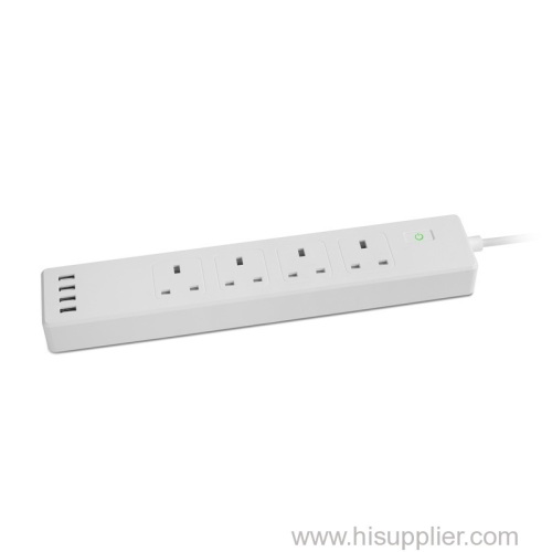 3 Way universal use extension socket with 6 USB port