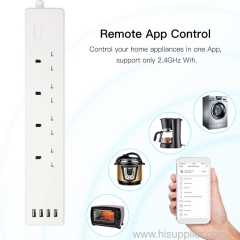 3 Way universal use extension socket with 6 USB port