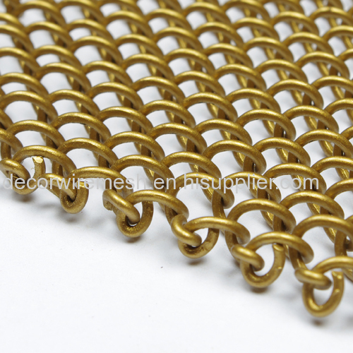 metal coil drapery spring mesh curtain 