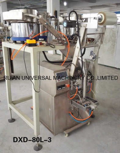 Full Automatic Hardware Kits Vertical Packing Machine with 3 Bowls