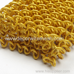 C-steel coil drapery golden metal curtain