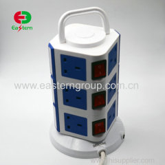 Tower Vertical Extension Power Socket Universal 110V -220V Power Strip