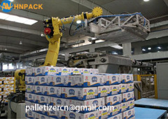 Hennopack KUKA ABB FANUC Robotic Arm application suitable for chemical food and other stacking robotic palletizer