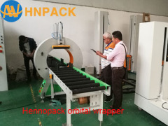 Fully Automatic Orbital Spiral Window/Wooden Door/Aluminum Profile/Pipe/Tube/Timber Sandwich Ring Pallet Stretch Wrapper