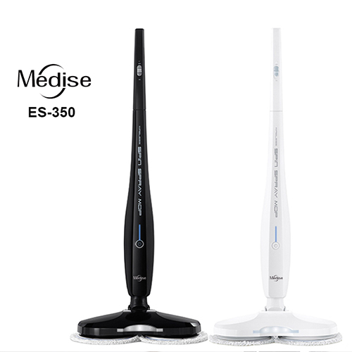 Cordless microfiber telescopic mop system and swivel flat head mop pad