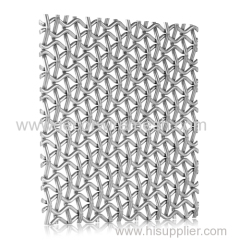 crimped woven mesh metal decorative material