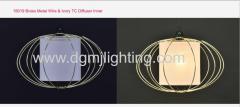 18019 Brass Metal Wire & Ivory TC Diffuser Inener