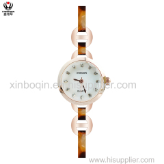 XINBOQIN Manufacturer Cheap Custom OEM Womens Fashion Luxury Brands Simple Waterproof Acetate Watch
