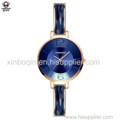 XINBOQIN Supplier Ladies China Wholesale 2018 Quartz Brand Name Waterproof Acetate Ladies Watch