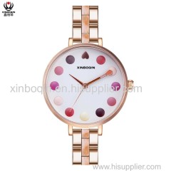 XINBOQIN Dropshipping OEM LOGO Lady Fashion Colors Latest Design Japan Movement PC21 Quartz Acetate Women Watch